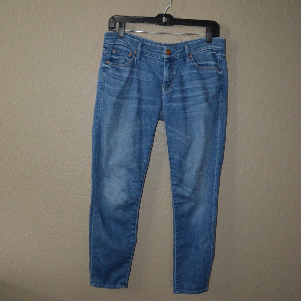 $238 Sz 28 Mother The Looker Crop Rancho Diablo Blue Jeans